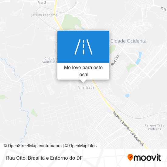 Rua Oito mapa