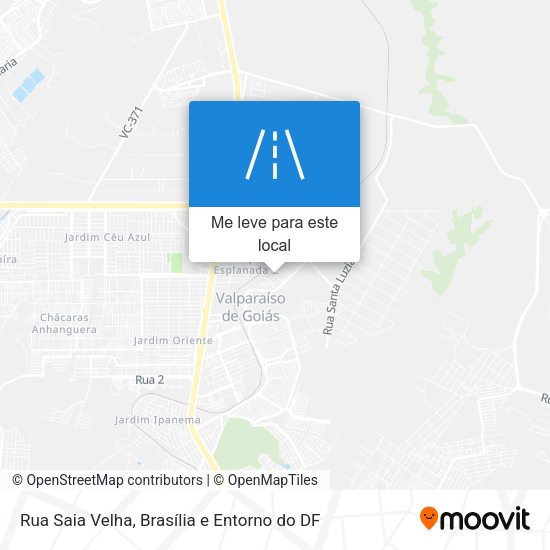 Rua Saia Velha mapa