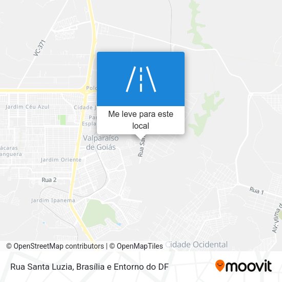 Rua Santa Luzia mapa