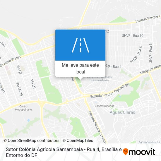 Setor Colônia Agrícola Samambaia - Rua 4 mapa