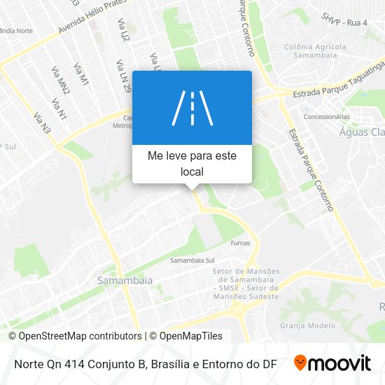 Norte Qn 414 Conjunto B mapa