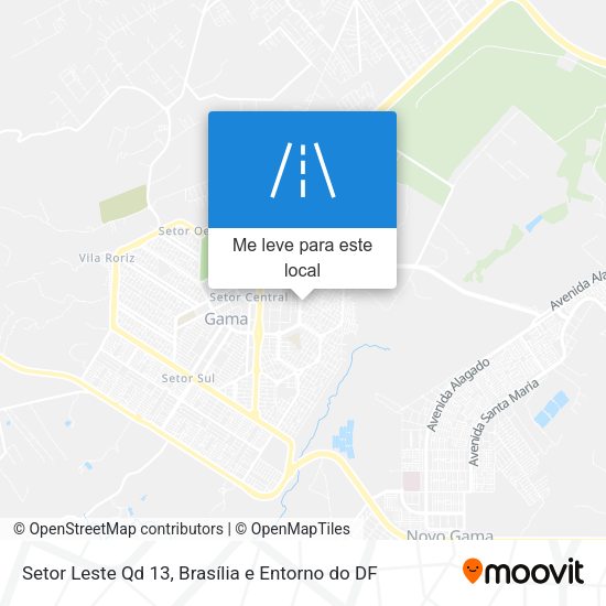 Setor Leste Qd 13 mapa