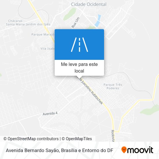 Avenida Bernardo Sayão mapa