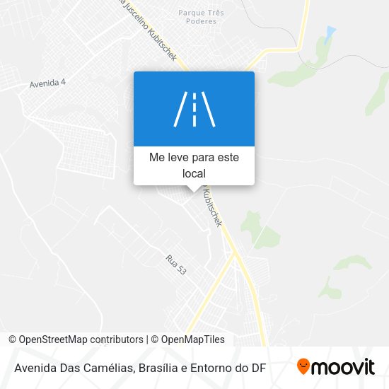 Avenida Das Camélias mapa