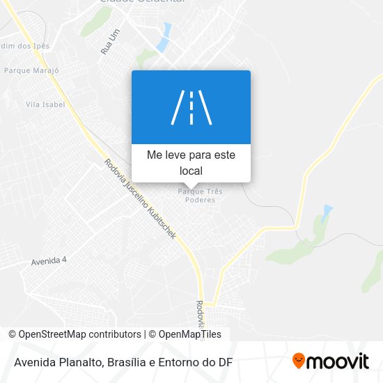 Avenida Planalto mapa