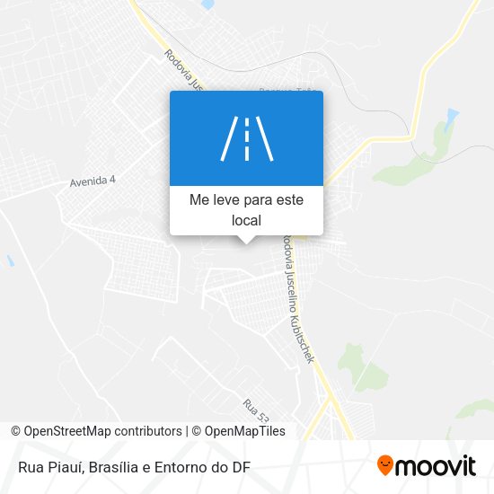 Rua Piauí mapa