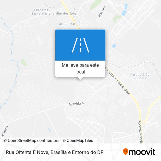 Rua Oitenta E Nove mapa