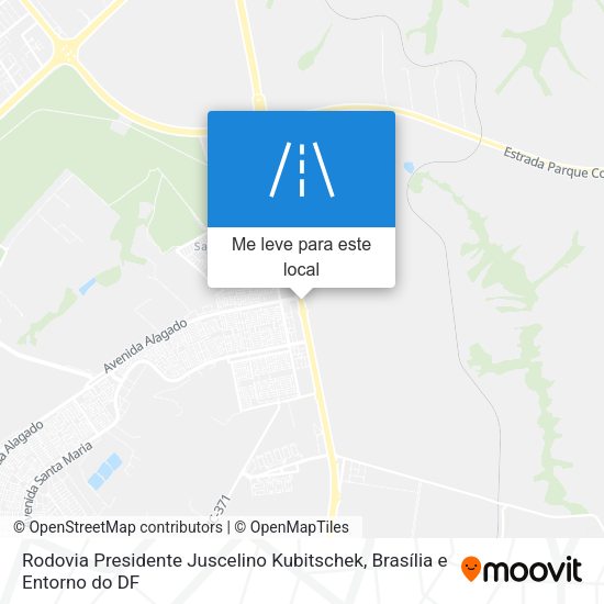 Rodovia Presidente Juscelino Kubitschek mapa