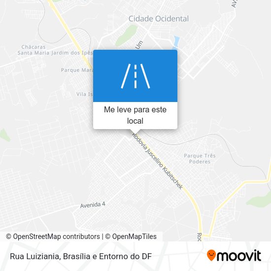 Rua Luiziania mapa