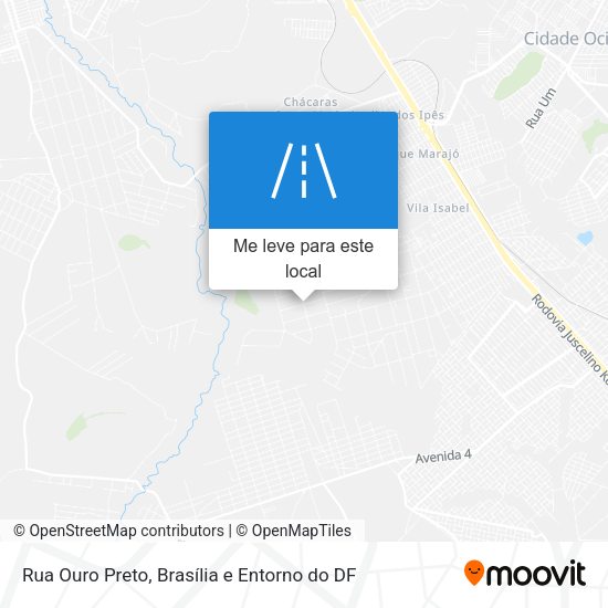 Rua Ouro Preto mapa
