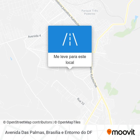 Avenida Das Palmas mapa