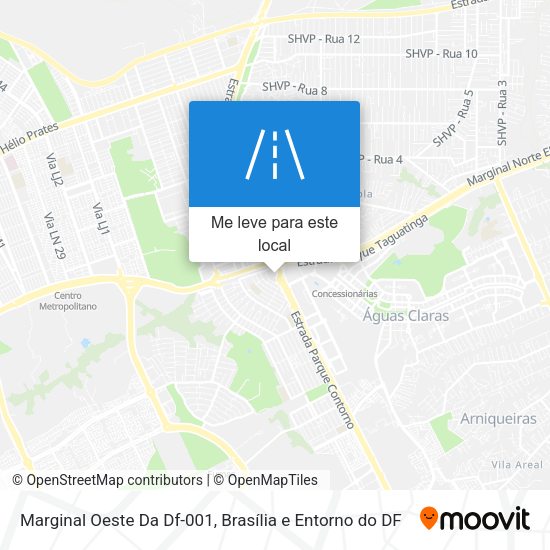 Marginal Oeste Da Df-001 mapa