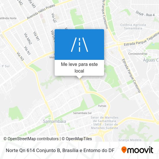 Norte Qn 614 Conjunto B mapa