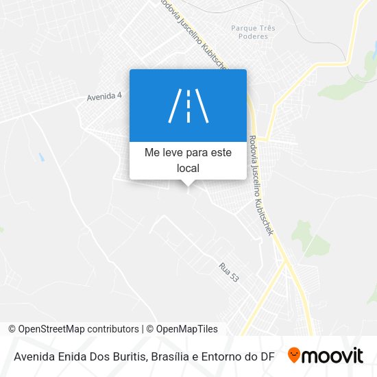 Avenida Enida Dos Buritis mapa
