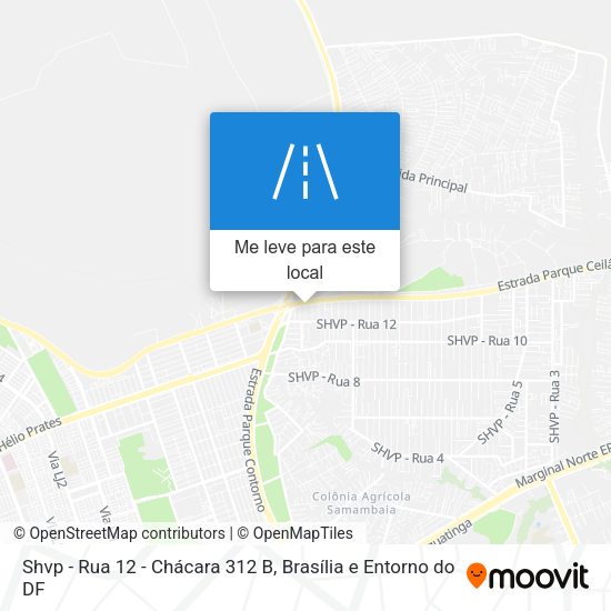 Shvp - Rua 12 - Chácara 312 B mapa