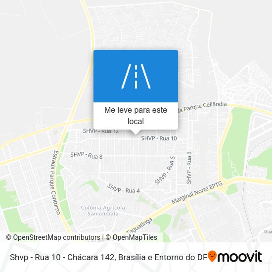 Shvp - Rua 10 - Chácara 142 mapa