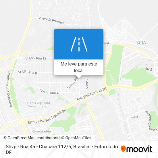 Shvp - Rua 4a - Chácara 112/5 mapa
