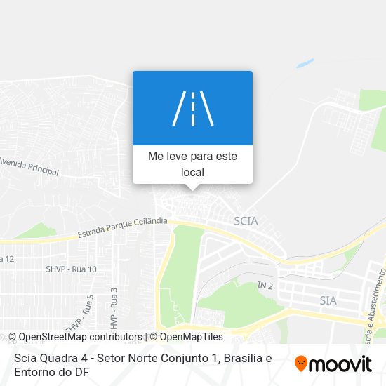 Scia Quadra 4 - Setor Norte Conjunto 1 mapa