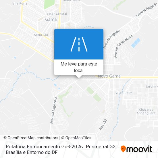 Rotatória Entroncamento Go-520 Av. Perimetral G2 mapa