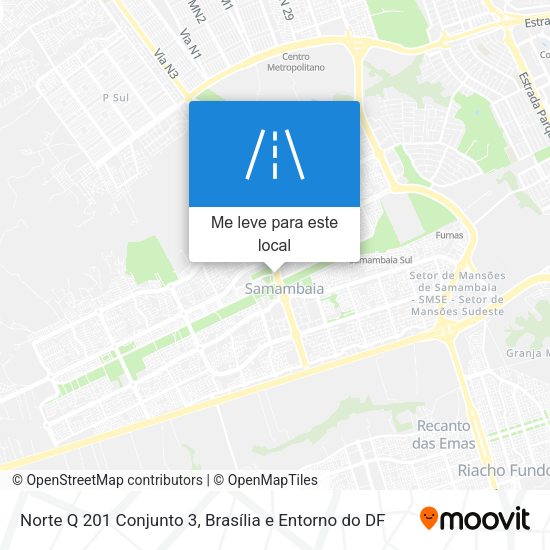 Norte Q 201 Conjunto 3 mapa