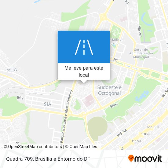 Quadra 709 mapa
