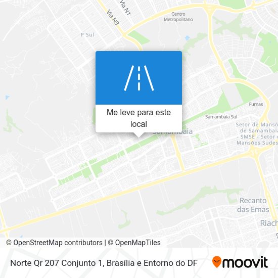Norte Qr 207 Conjunto 1 mapa