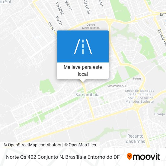 Norte Qs 402 Conjunto N mapa