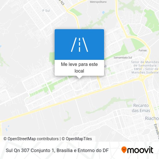 Sul Qn 307 Conjunto 1 mapa