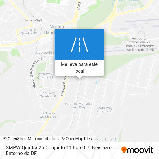 SMPW Quadra 26 Conjunto 11 Lote 07 mapa