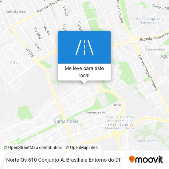 Norte Qs 610 Conjunto A mapa