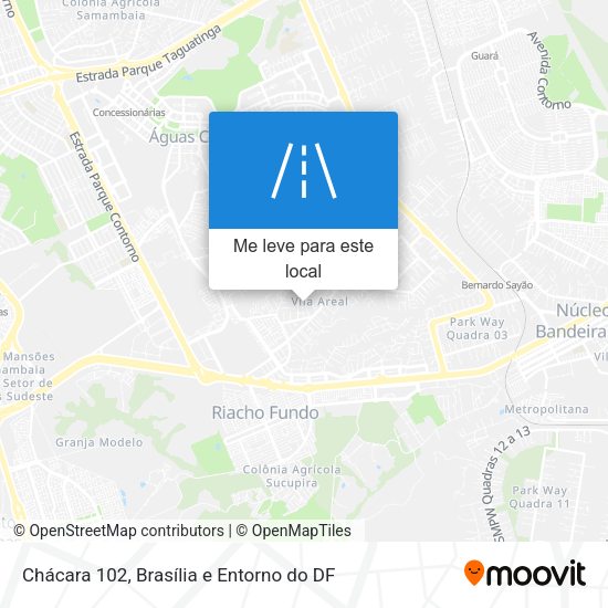 Chácara 102 mapa