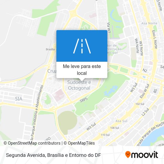 Segunda Avenida mapa