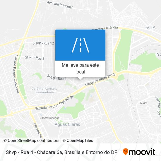 Shvp - Rua 4 - Chácara 6a mapa