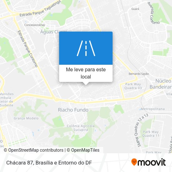 Chácara 87 mapa