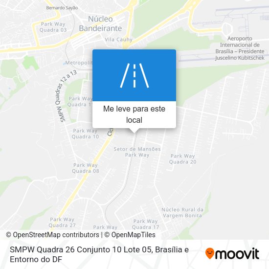 SMPW Quadra 26 Conjunto 10 Lote 05 mapa