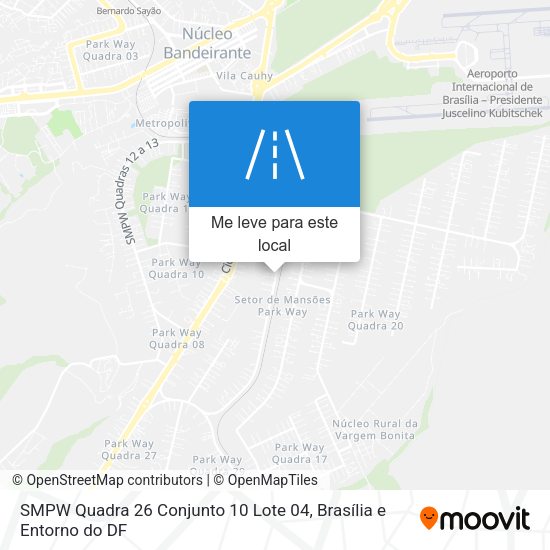 SMPW Quadra 26 Conjunto 10 Lote 04 mapa