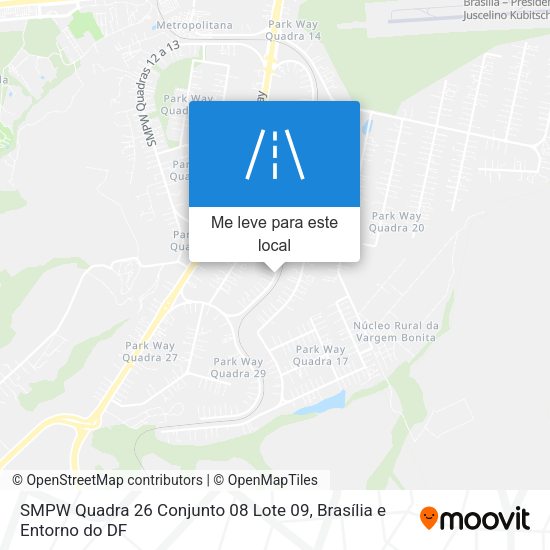 SMPW Quadra 26 Conjunto 08 Lote 09 mapa