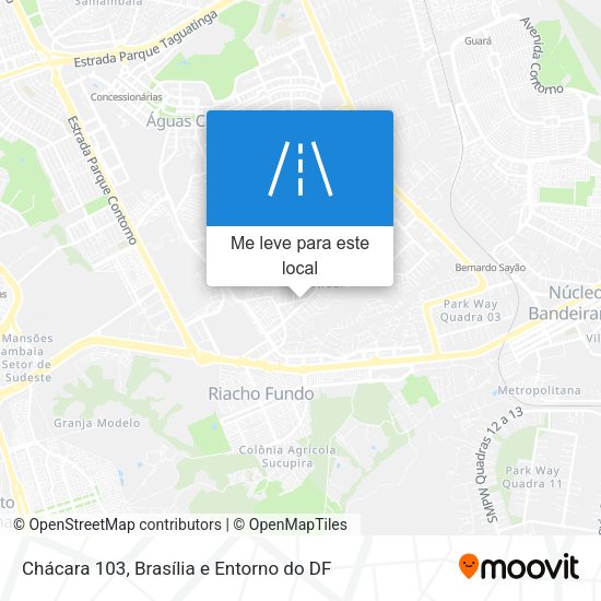 Chácara 103 mapa