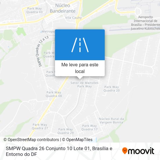 SMPW Quadra 26 Conjunto 10 Lote 01 mapa