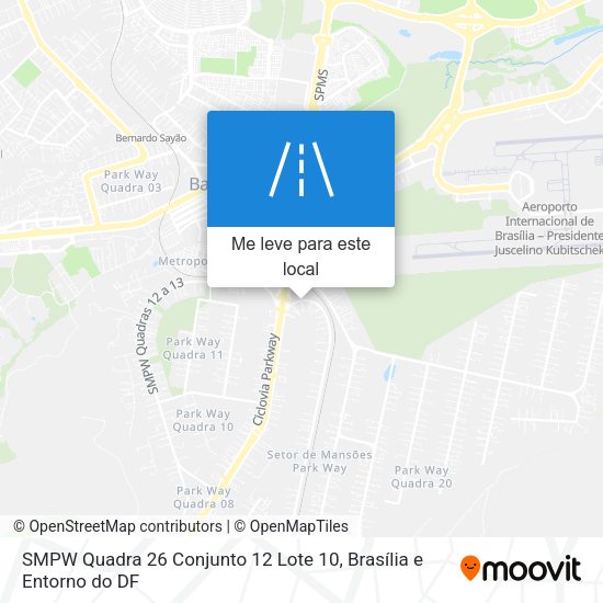 SMPW Quadra 26 Conjunto 12 Lote 10 mapa