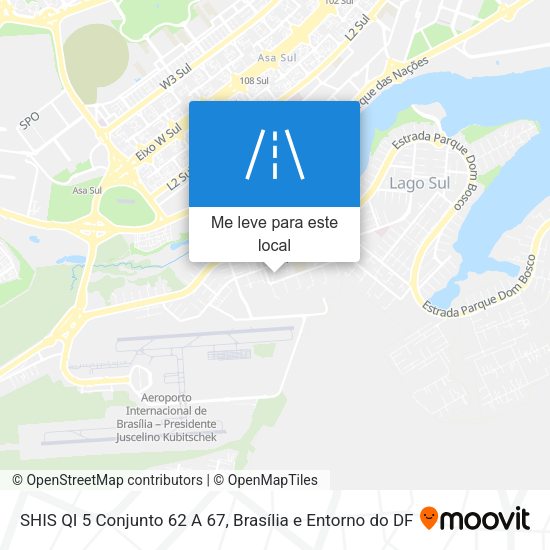 SHIS QI 5 Conjunto 62 A 67 mapa