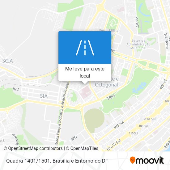 Quadra 1401/1501 mapa