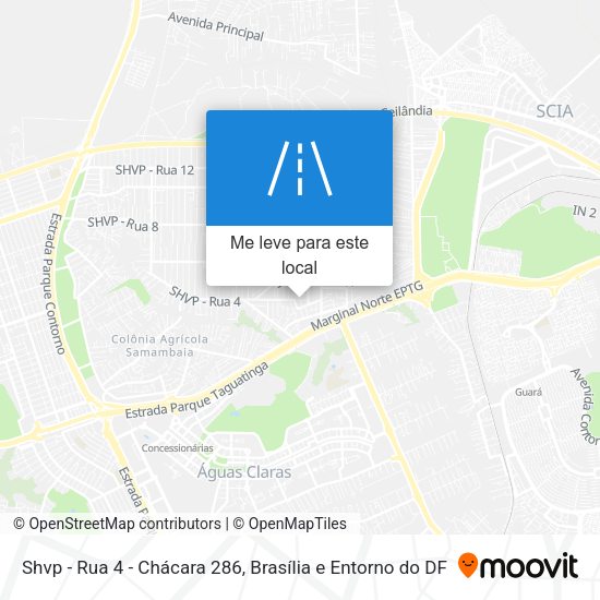 Shvp - Rua 4 - Chácara 286 mapa