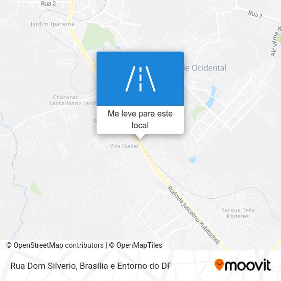 Rua Dom Silverio mapa