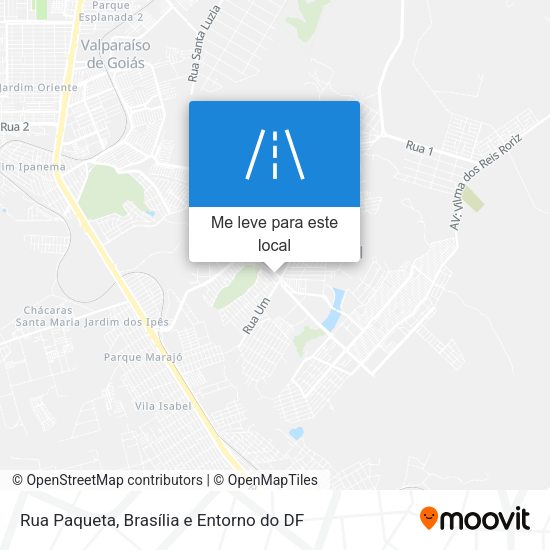 Rua Paqueta mapa