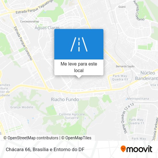 Chácara 66 mapa