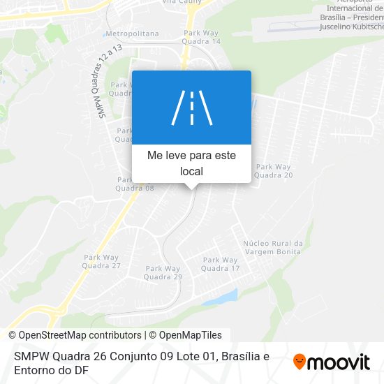 SMPW Quadra 26 Conjunto 09 Lote 01 mapa
