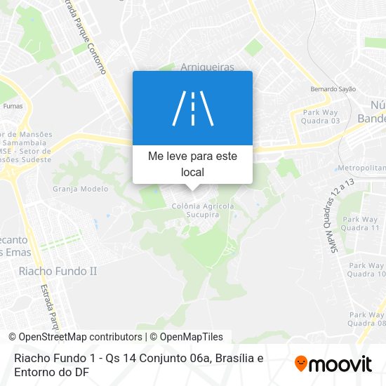 Riacho Fundo 1 - Qs 14 Conjunto 06a mapa