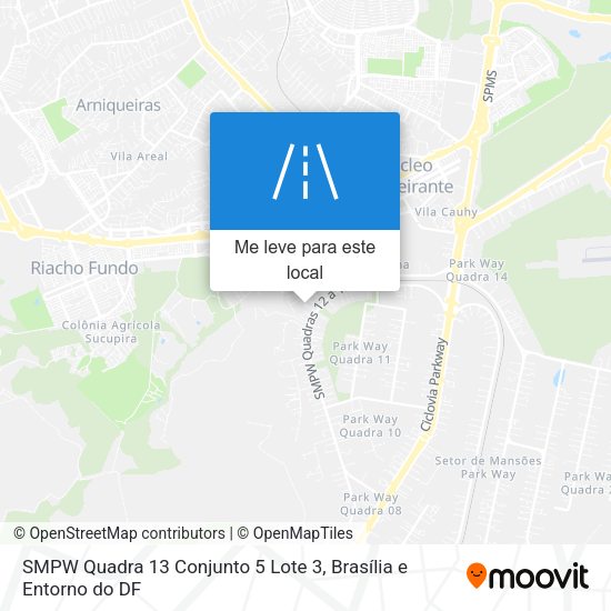 SMPW Quadra 13 Conjunto 5 Lote 3 mapa