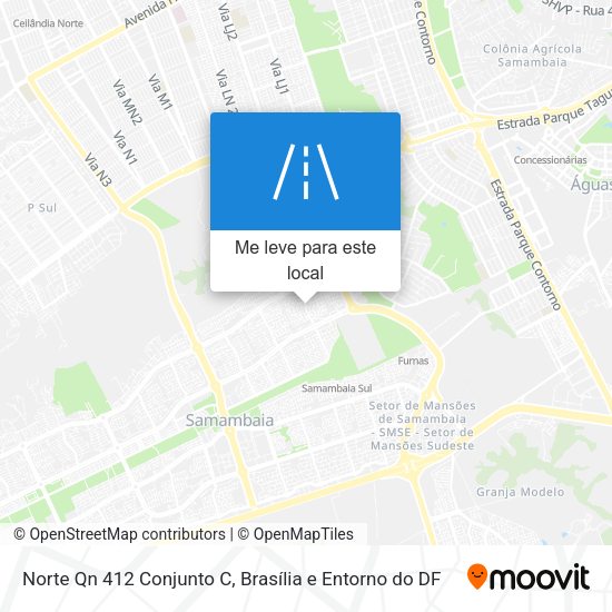 Norte Qn 412 Conjunto C mapa